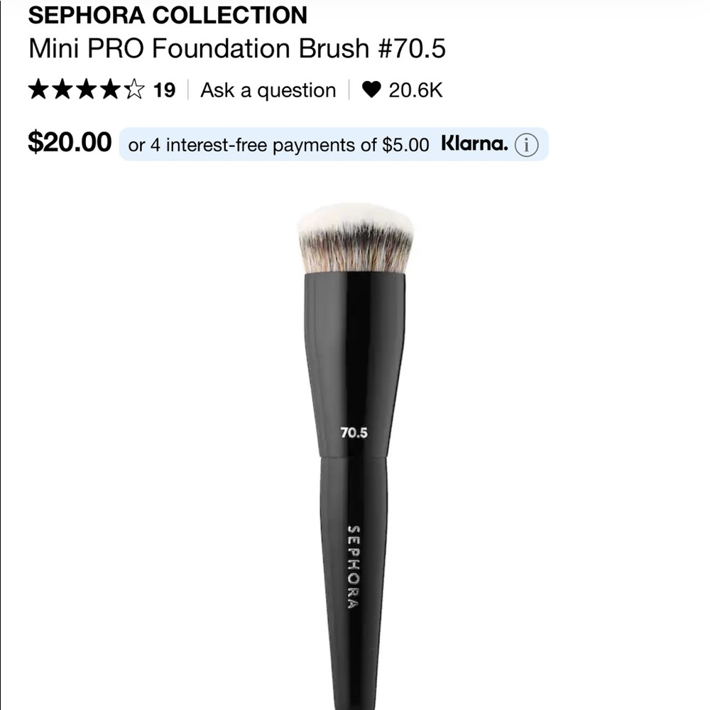 Sephora Mini Pro Foundation Brush #70.5